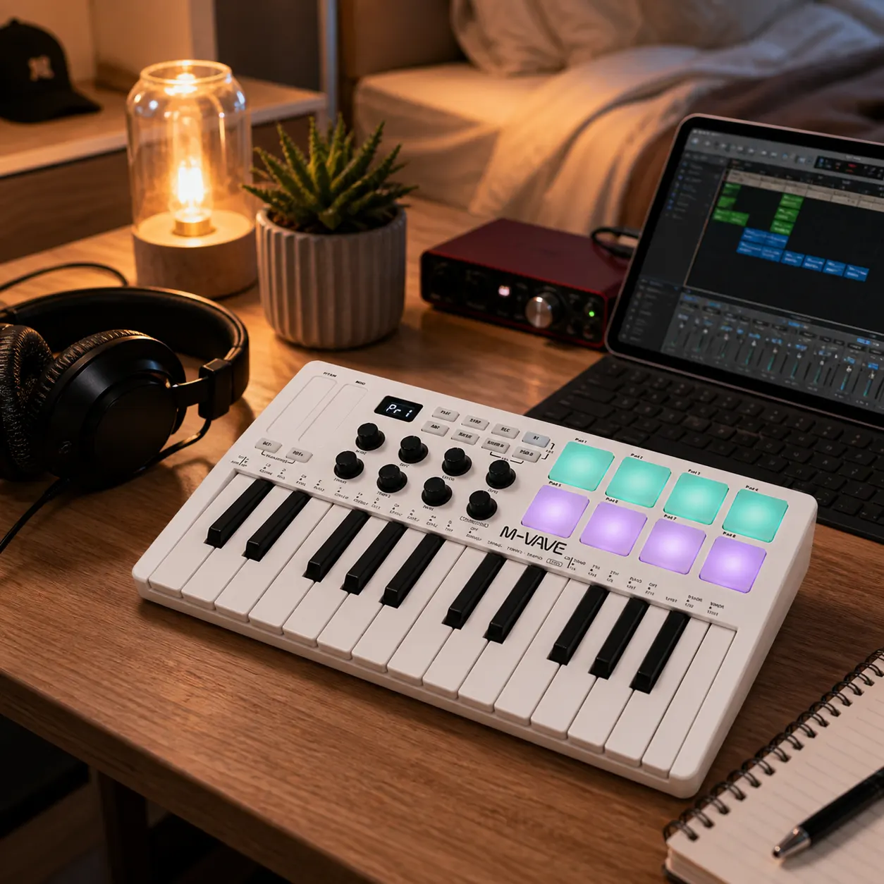 25 Key MIDI Keyboard Controller in use