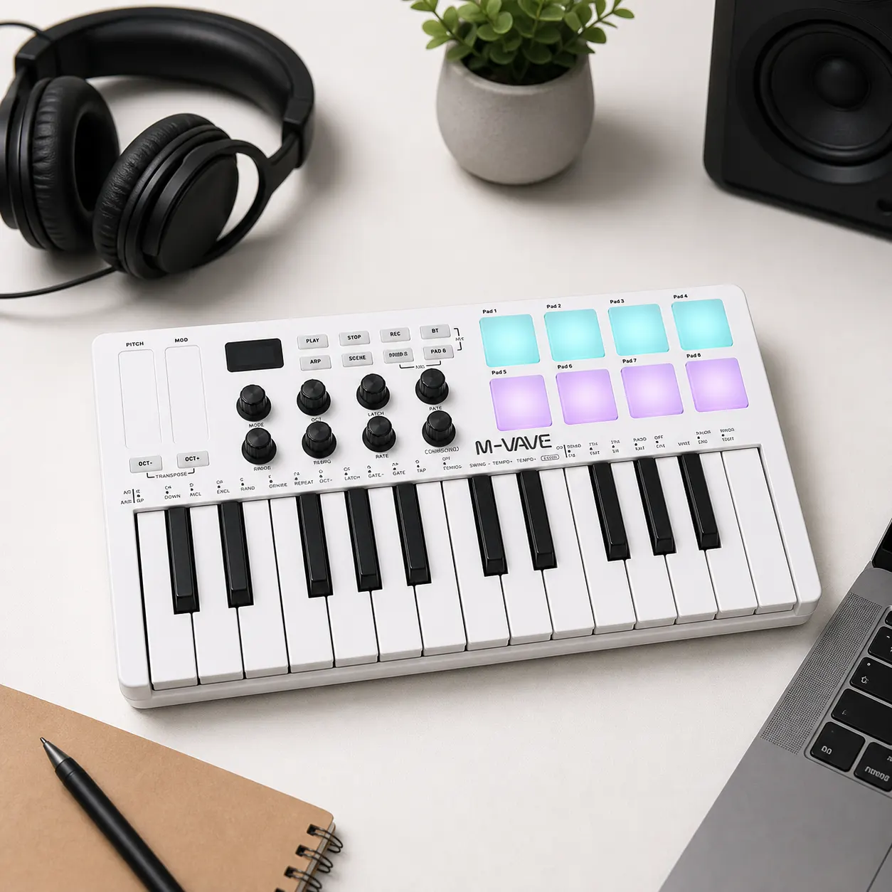 25 Key MIDI Keyboard Controller product view
